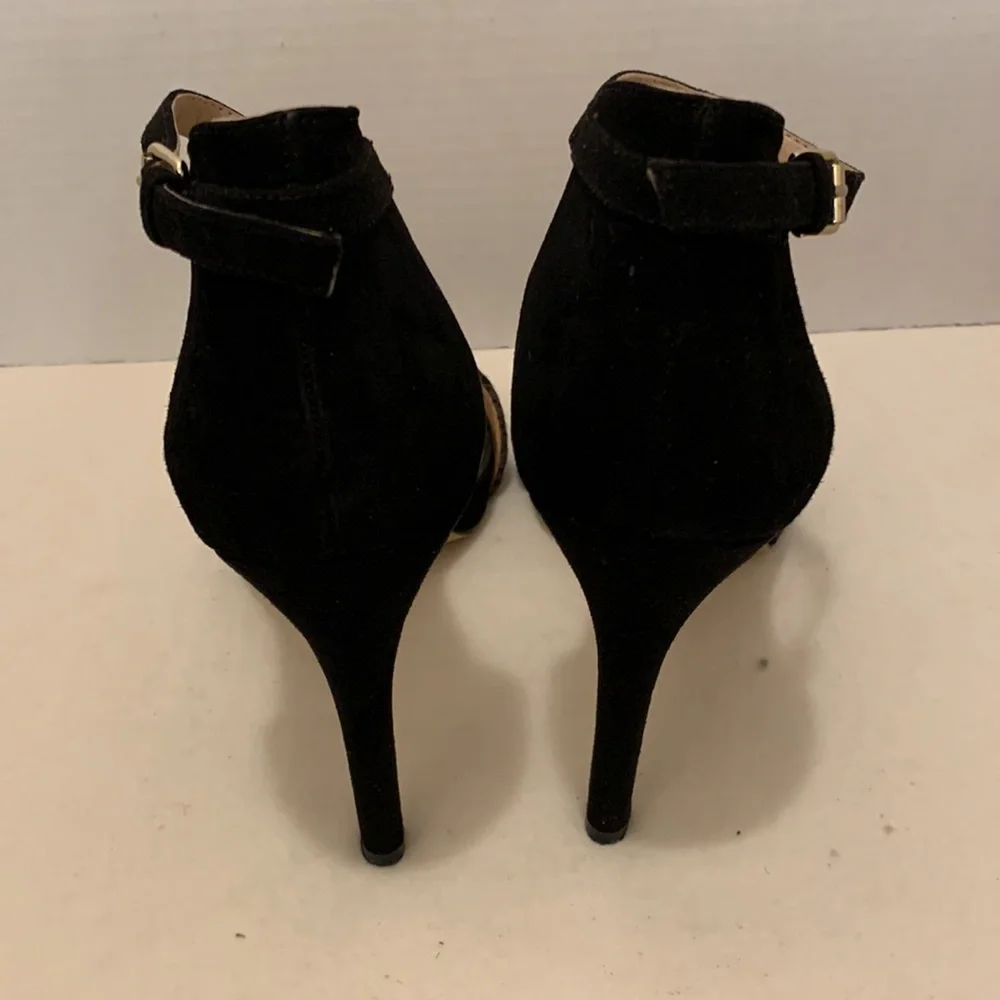 SOLE SOCIETY HEEL 4• 5” SO SHEILA GRAY:BLACK SUEDE/CALF SZ 8•5 M - Picture 8 of 8